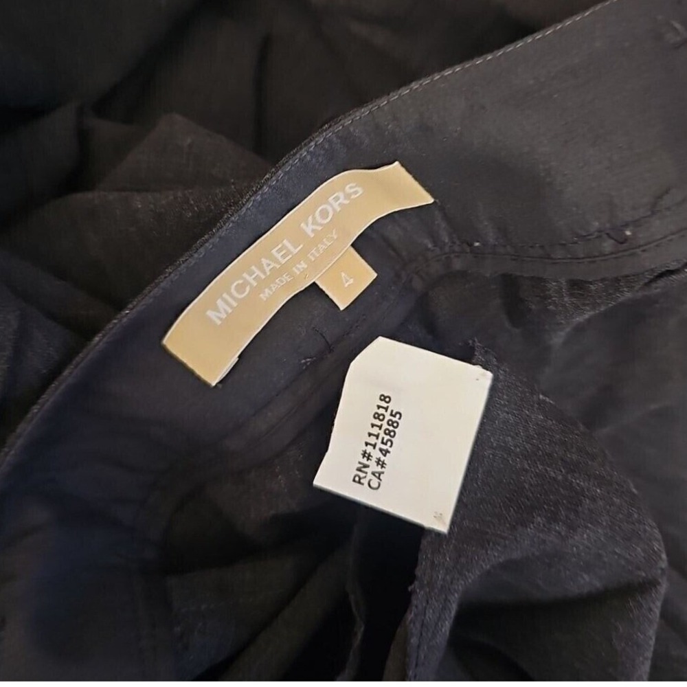 Michael Kors Linen Black Wide‎ Leg Palazzo Pants Made in Italy Size 4 ($288) - Picture 5 of 11